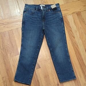 Madewell Mid Rise Stovepipe Straight Leg Jeans